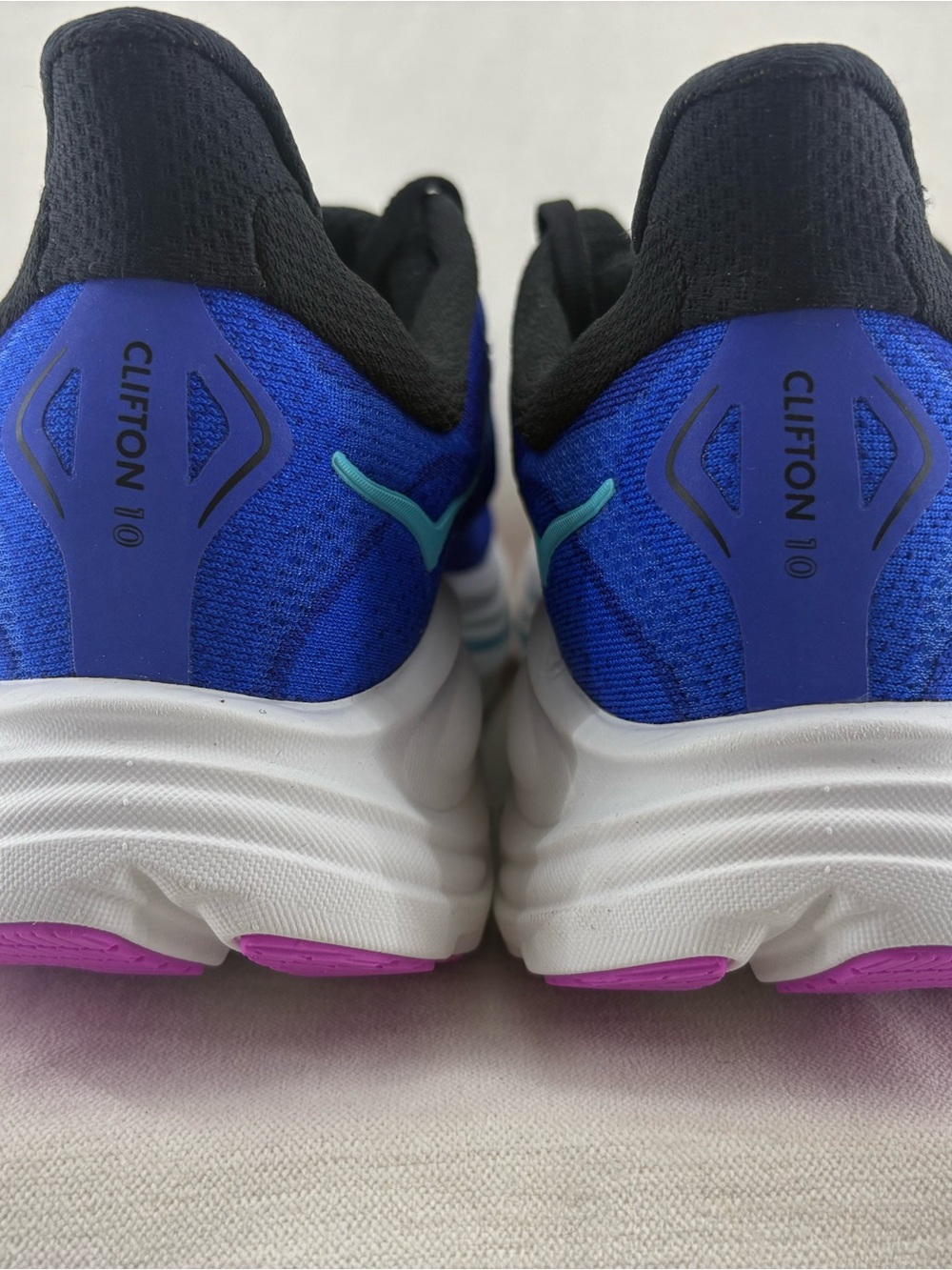 Hoka Clifton 10 women’s Running Shoes in Royal Blue/Black size 12B/ 44 2/3 NEW - Picture 5 of 7